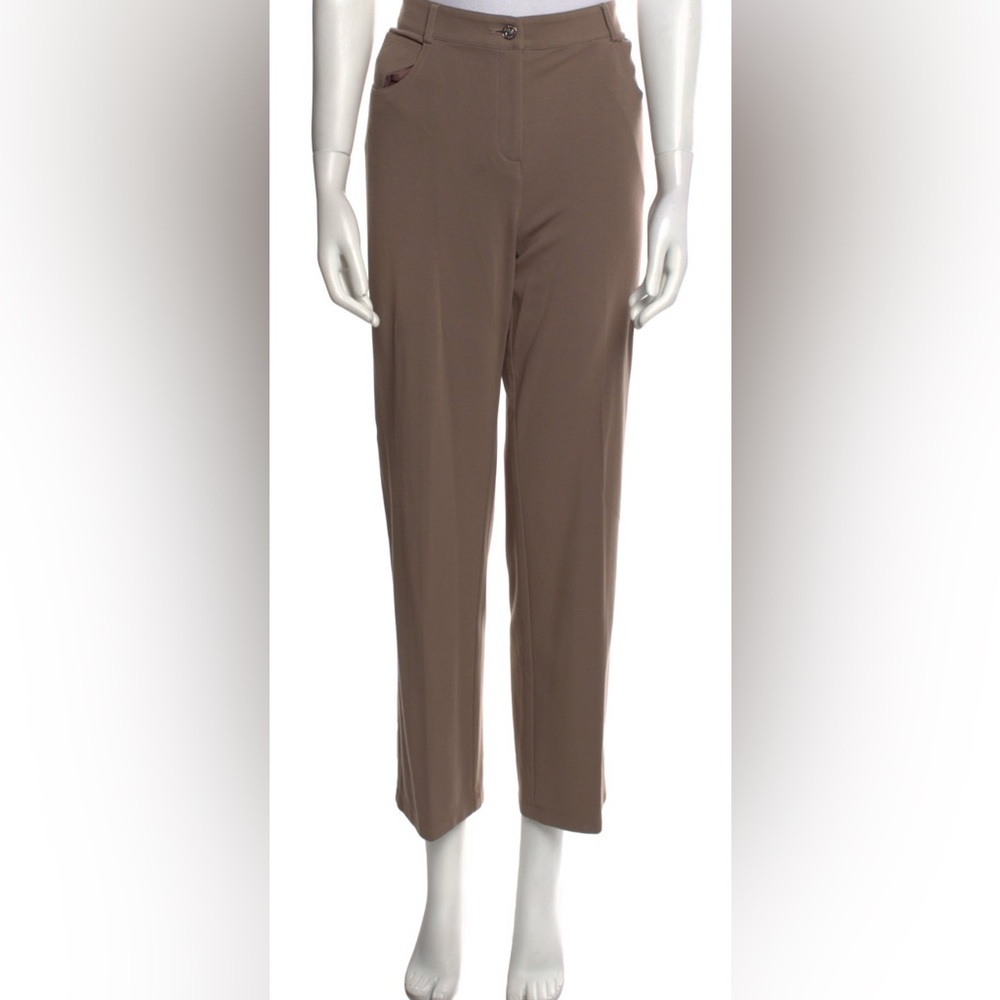 EUC  St. John  tan color Straight Leg Pants